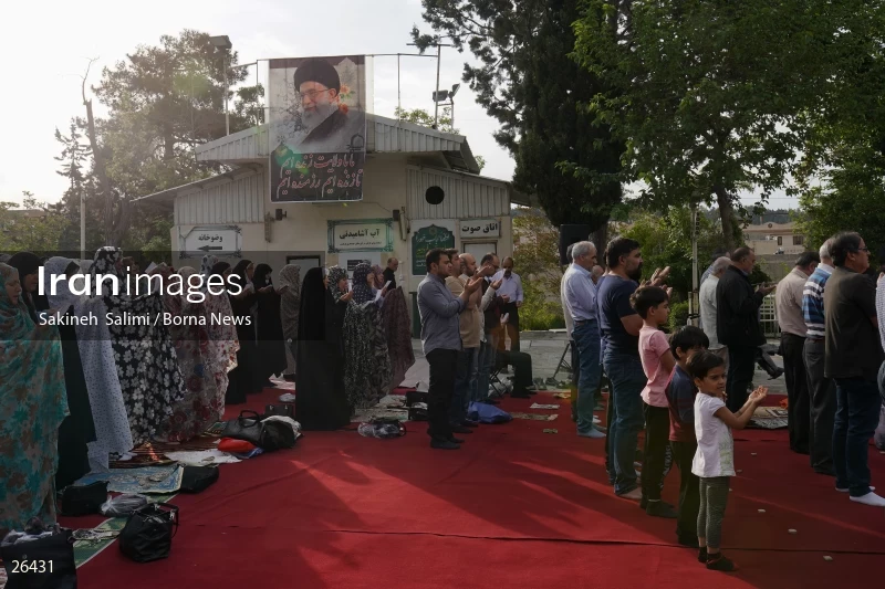 Iranians perform Eid al-Fitr prayers in Tehran