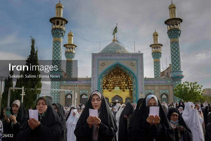 Iranians perform Eid al-Fitr prayers in Tehran