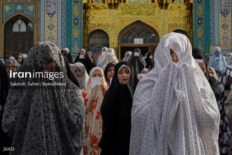 Iranians perform Eid al-Fitr prayers in Tehran