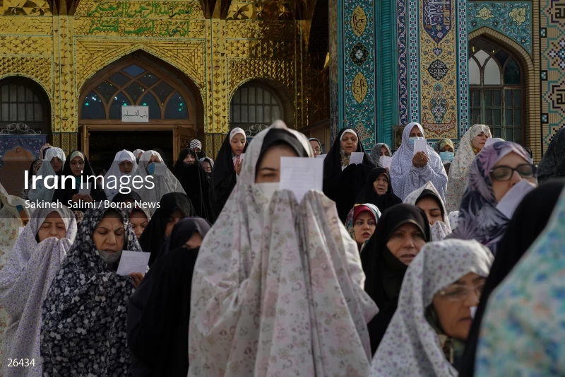 Iranians perform Eid al-Fitr prayers in Tehran