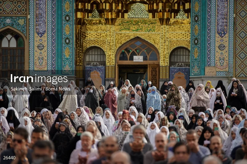 Iranians perform Eid al-Fitr prayers in Tehran