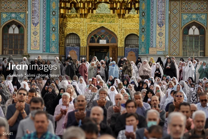Iranians perform Eid al-Fitr prayers in Tehran