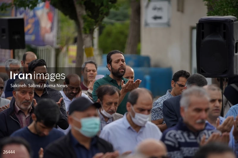 Iranians perform Eid al-Fitr prayers in Tehran