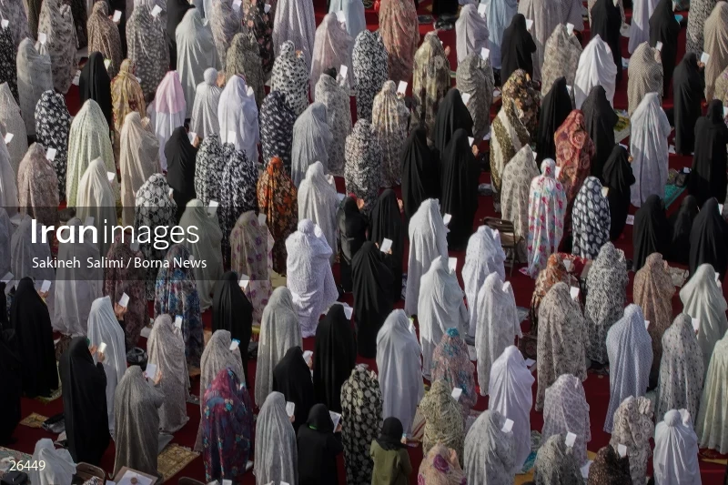 Iranians perform Eid al-Fitr prayers in Tehran