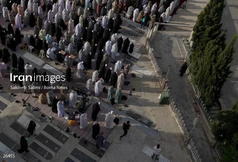 Iranians perform Eid al-Fitr prayers in Tehran