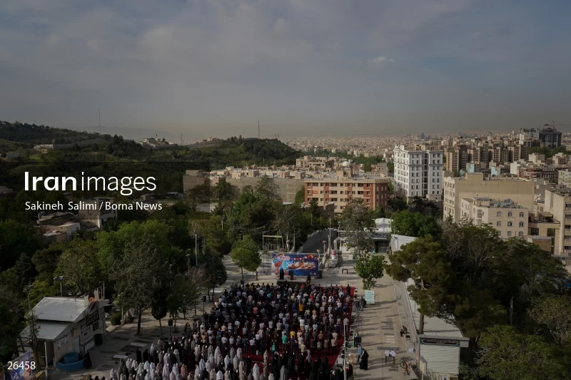 Iranians perform Eid al-Fitr prayers in Tehran