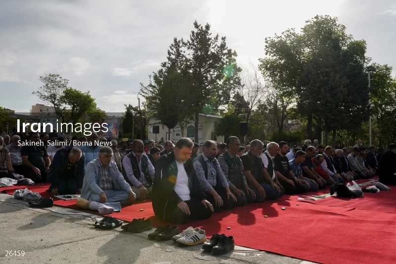 Iranians perform Eid al-Fitr prayers in Tehran
