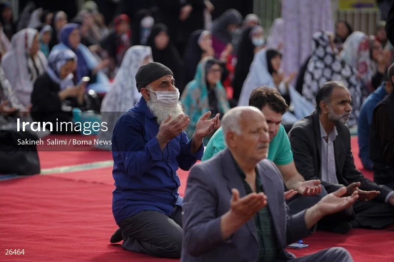 Iranians perform Eid al-Fitr prayers in Tehran