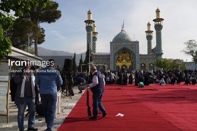 Iranians perform Eid al-Fitr prayers in Tehran