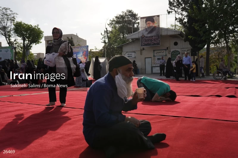 Iranians perform Eid al-Fitr prayers in Tehran