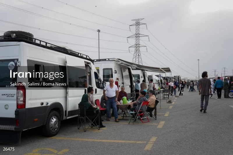 Camper travel cars gathering in Tehran