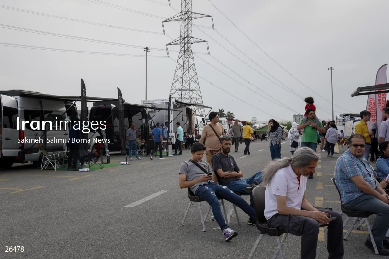 Camper travel cars gathering in Tehran
