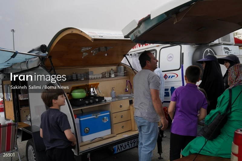 Camper travel cars gathering in Tehran