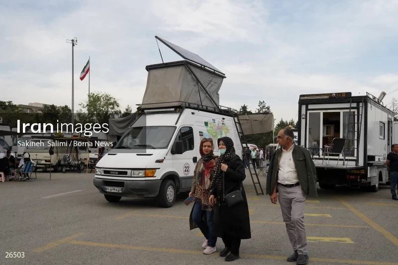 Camper travel cars gathering in Tehran