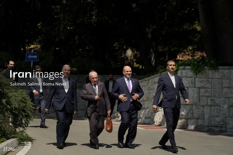 Ebrahim Raisi's official welcome to the President of Iraq