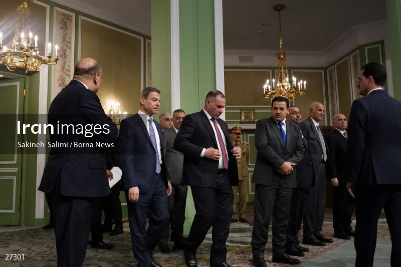 Ebrahim Raisi's official welcome to the President of Iraq
