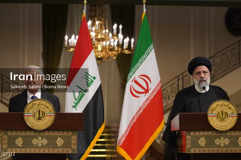 Ebrahim Raisi's official welcome to the President of Iraq