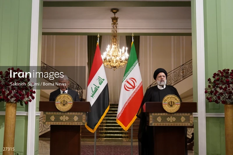 Ebrahim Raisi's official welcome to the President of Iraq
