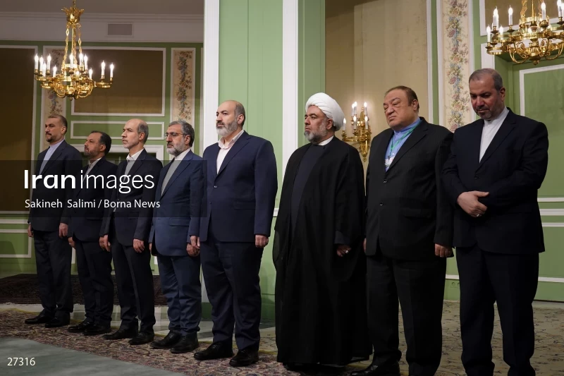 Ebrahim Raisi's official welcome to the President of Iraq