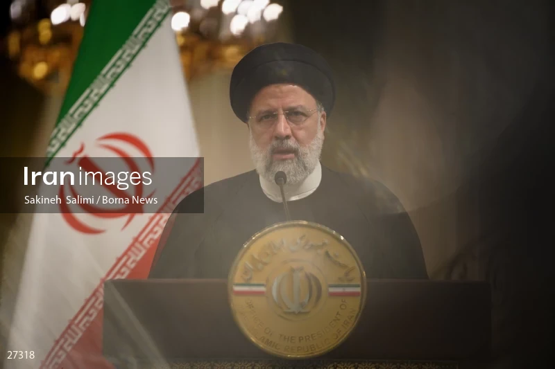 Ebrahim Raisi's official welcome to the President of Iraq