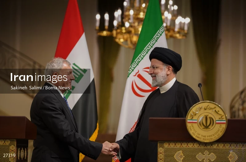 Ebrahim Raisi's official welcome to the President of Iraq