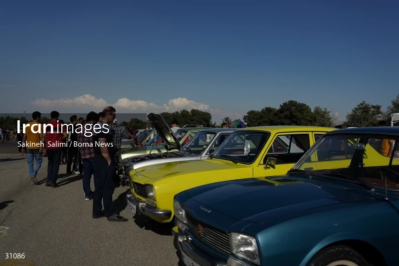Gathering of classic cars in Tehran
