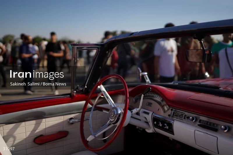 Gathering of classic cars in Tehran