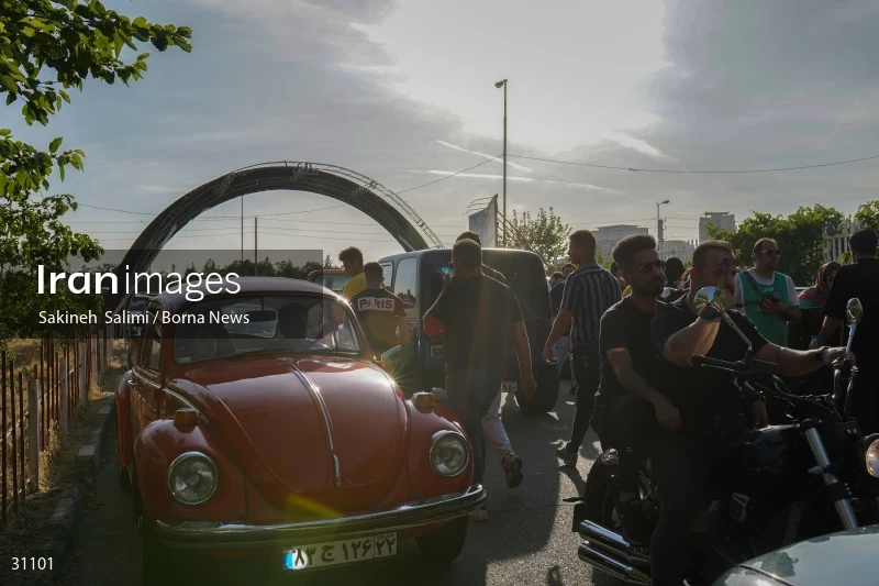 Gathering of classic cars in Tehran