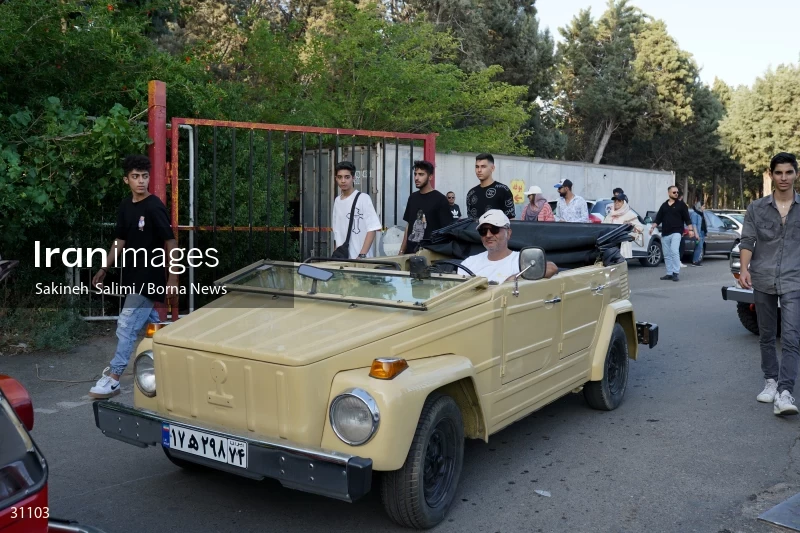 Gathering of classic cars in Tehran