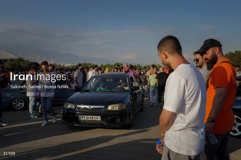 Gathering of classic cars in Tehran