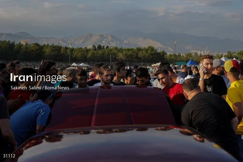 Gathering of classic cars in Tehran