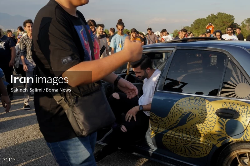 Gathering of classic cars in Tehran