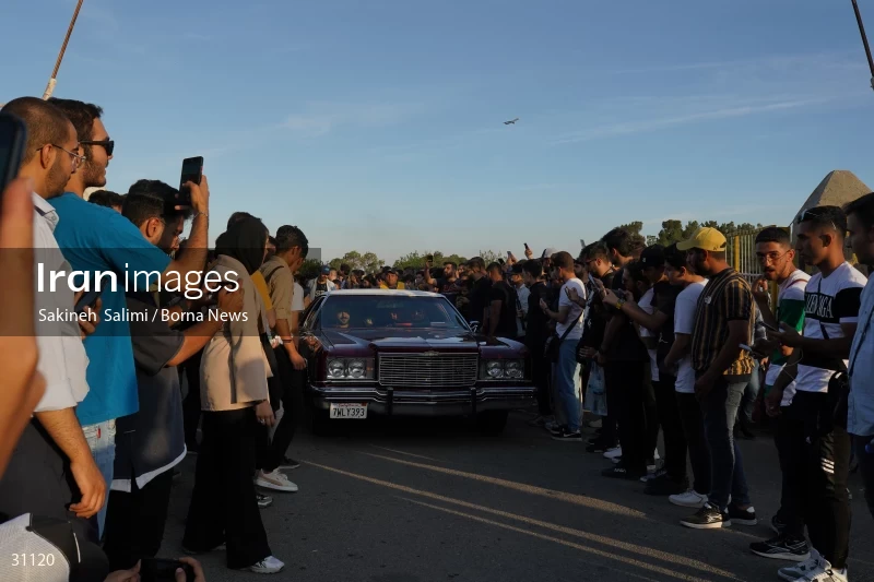 Gathering of classic cars in Tehran