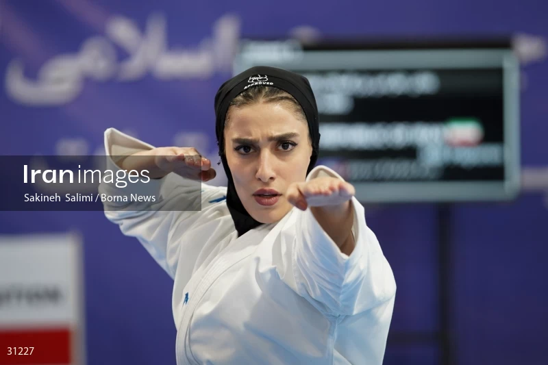 The girls' national karate team selection competition