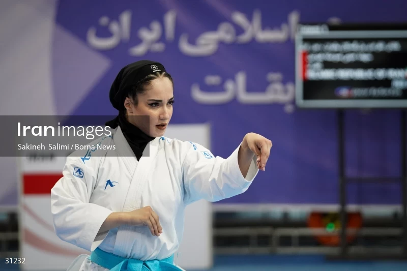 The girls' national karate team selection competition
