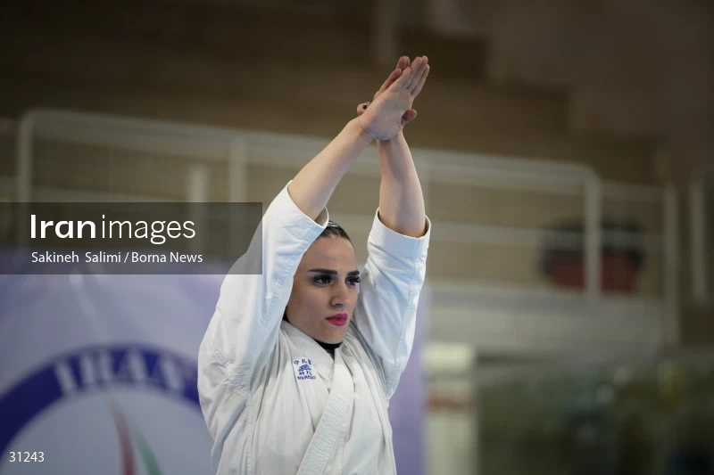The girls' national karate team selection competition