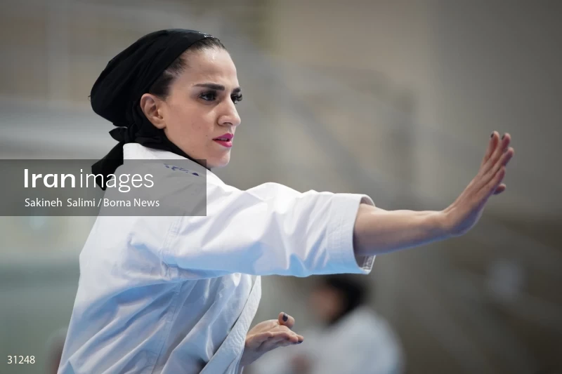 The girls' national karate team selection competition
