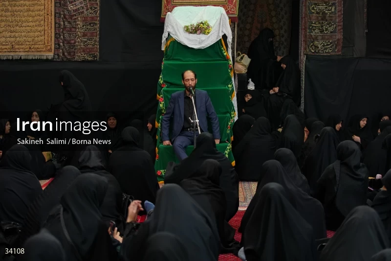 Mourning at Hosseinieh Sadat Akhavi in Tehran