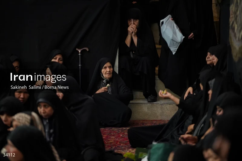 Mourning at Hosseinieh Sadat Akhavi in Tehran