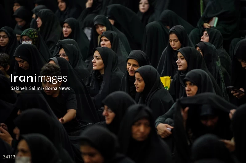 Mourning at Hosseinieh Sadat Akhavi in Tehran