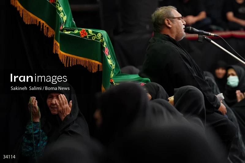 Mourning at Hosseinieh Sadat Akhavi in Tehran