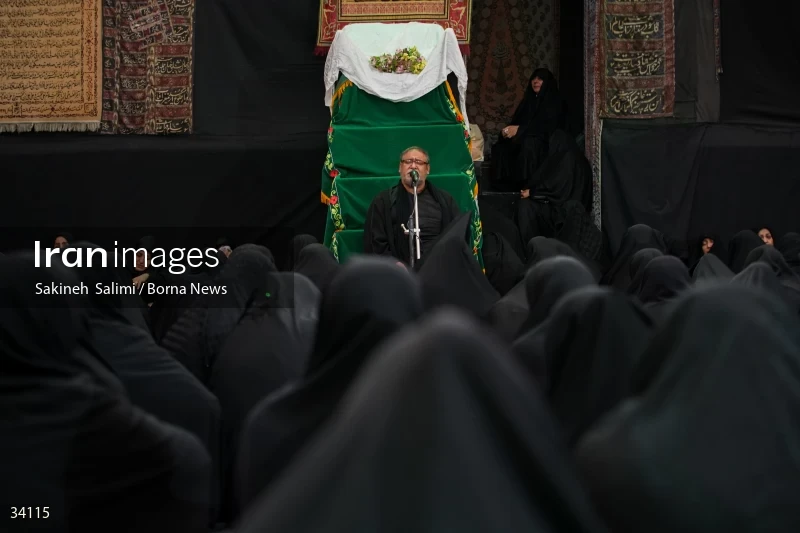 Mourning at Hosseinieh Sadat Akhavi in Tehran
