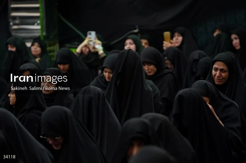 Mourning at Hosseinieh Sadat Akhavi in Tehran