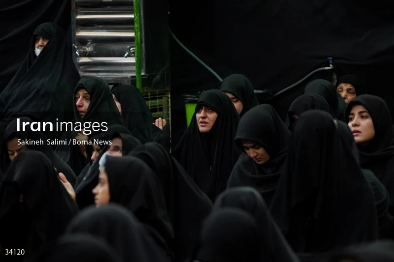Mourning at Hosseinieh Sadat Akhavi in Tehran