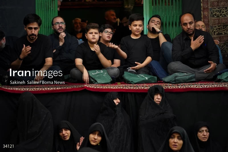 Mourning at Hosseinieh Sadat Akhavi in Tehran