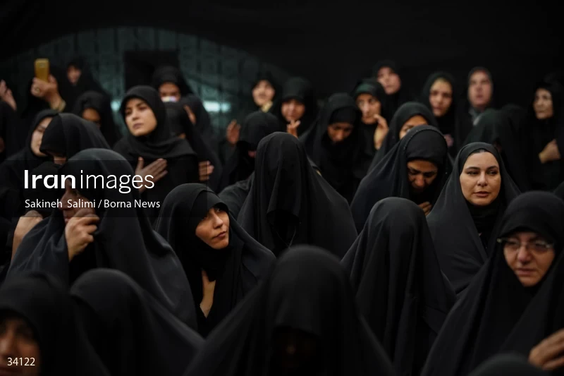 Mourning at Hosseinieh Sadat Akhavi in Tehran