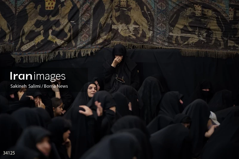 Mourning at Hosseinieh Sadat Akhavi in Tehran