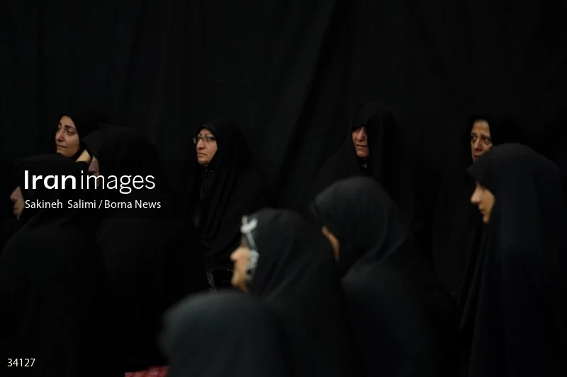Mourning at Hosseinieh Sadat Akhavi in Tehran