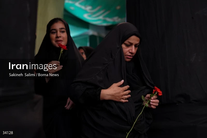 Mourning at Hosseinieh Sadat Akhavi in Tehran