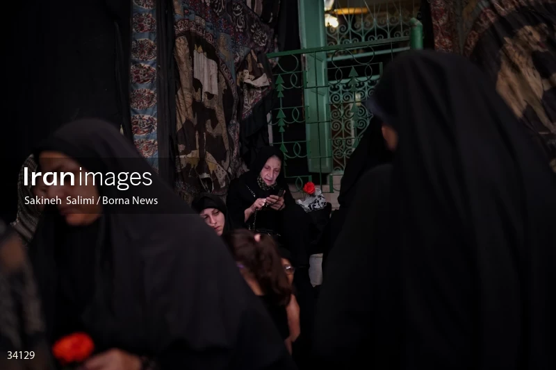Mourning at Hosseinieh Sadat Akhavi in Tehran